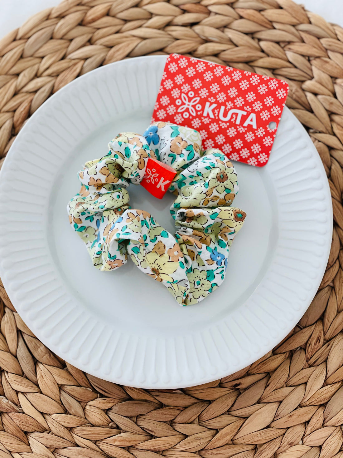 The Floral Stitch Scrunchie