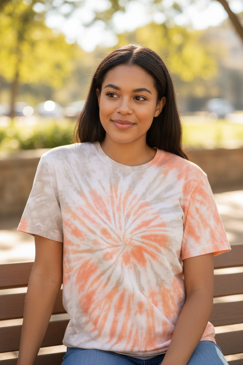 Kuta adult unisex tie dye t-shirt.